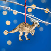 Wooden Stygimoloch Dinosaur Christmas Tree Decoration